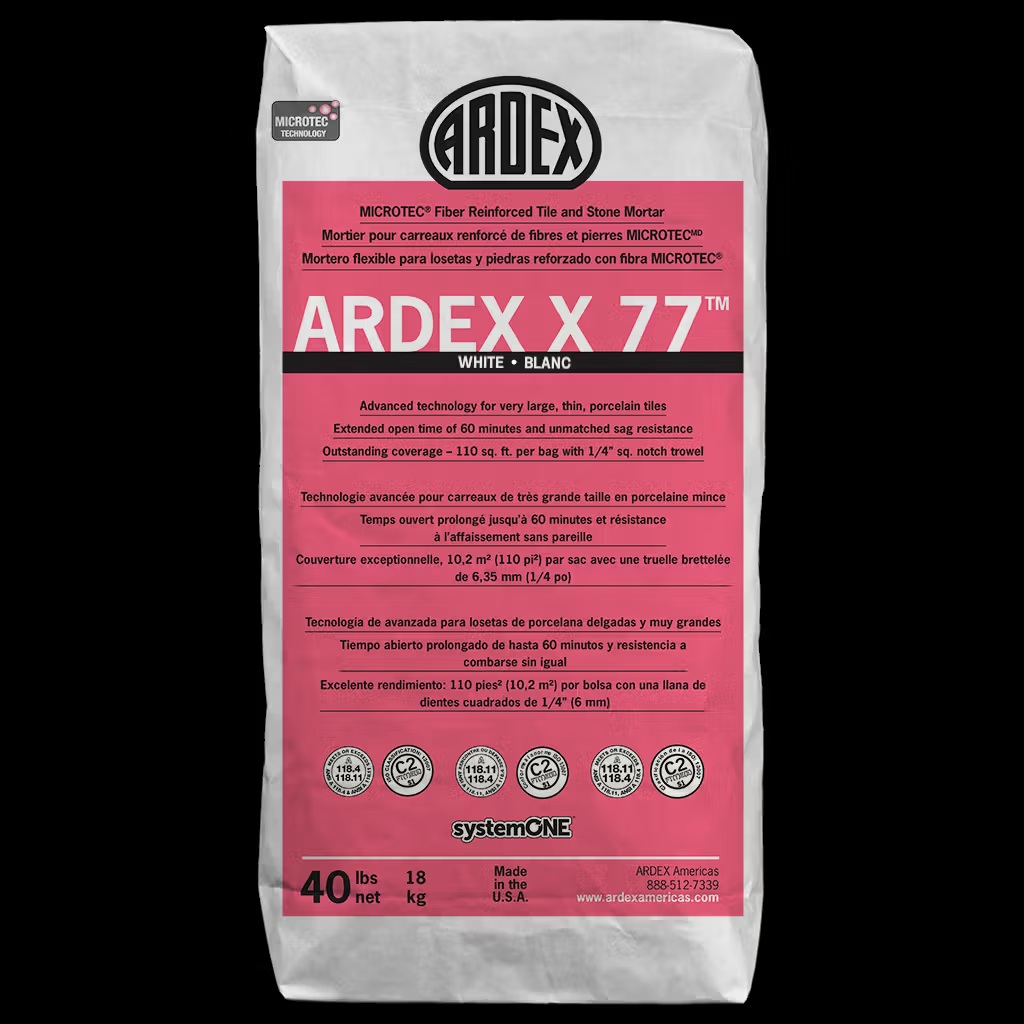 Ardex X 77 MICROTEC Fiber Reinforced Tile and Stone Mortar