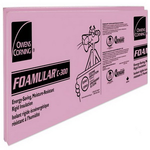 Owens Corning FOAMULAR C-300 XPS Rigid Foam Insulation Board; 1-inch x ...